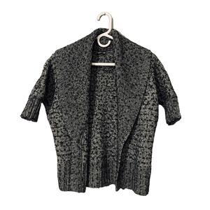 Express Gray Short Sleeve Knit Open Front Cardigan Sweater Women’s Small